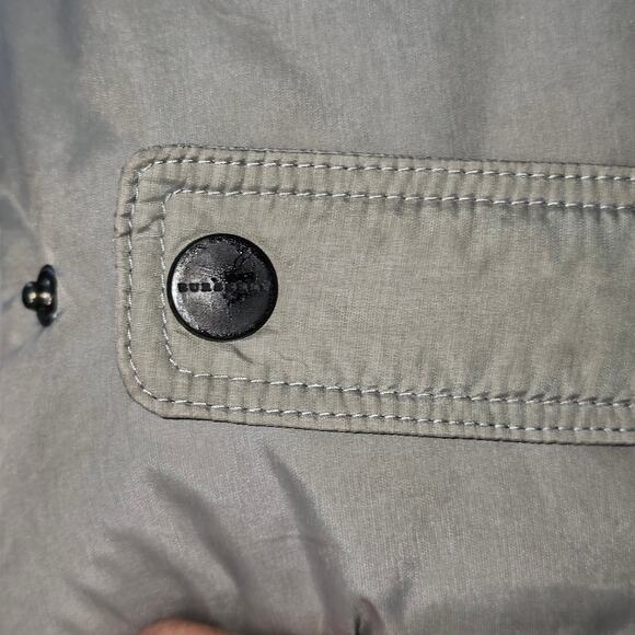 Burberry Vintage Nylon Parka Gray  Jacket  Size Large - Picture 4 of 10
